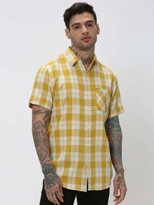 Mufti Mustard Shirts Buy Mufti Mustard Shirts online in India