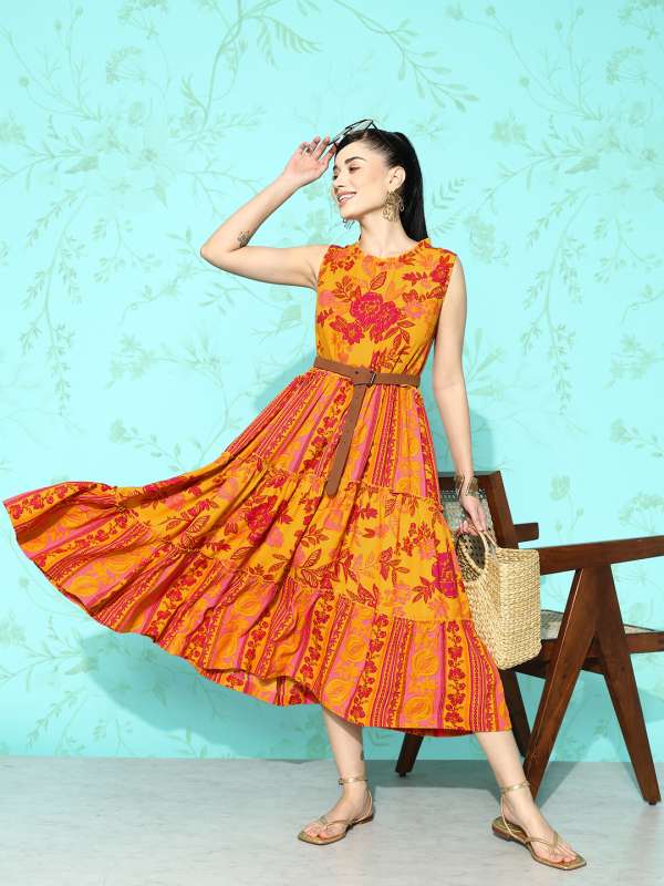 Sangria Orange Dresses Buy Sangria Orange Dresses online in India