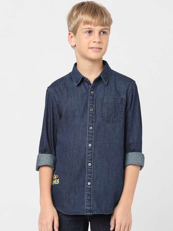 Jack and jones denim best sale shirts india