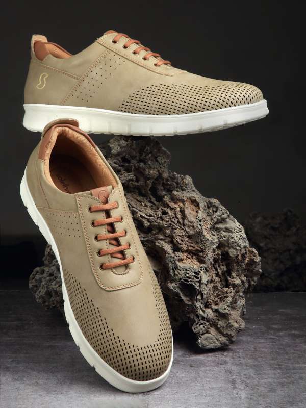 Khaki discount formal shoes