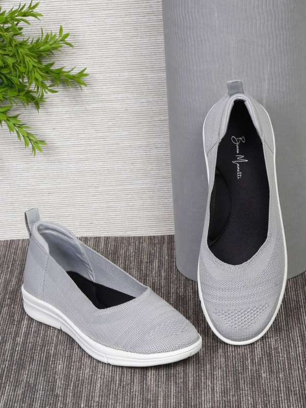 Grey ballerina shoes outlet