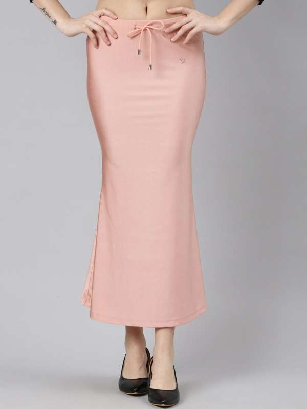 Buy BUYONN Women Pink Spandex Saree Shapewear (S) Online at Best