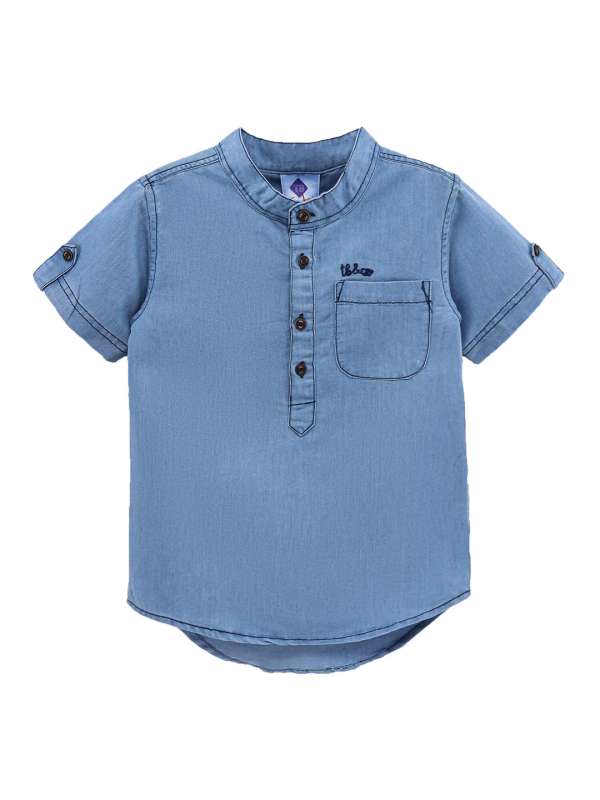 Denim dress for baby boy store