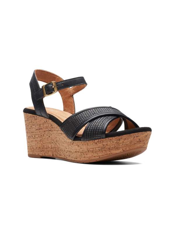 Clarks ladies wedge shoes clearance