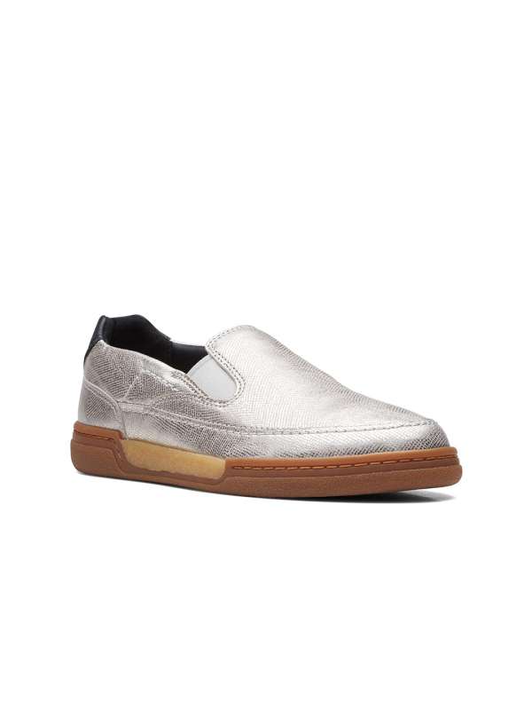 Clarks silver on sale shoes