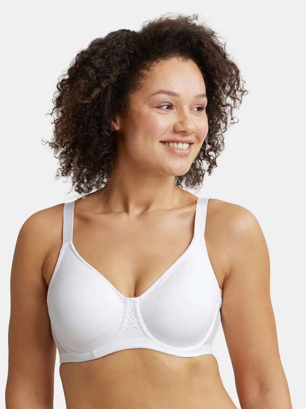 Buy Jockey Non Padded Cotton Minimizer Bra - White Online at Low Prices in  India 
