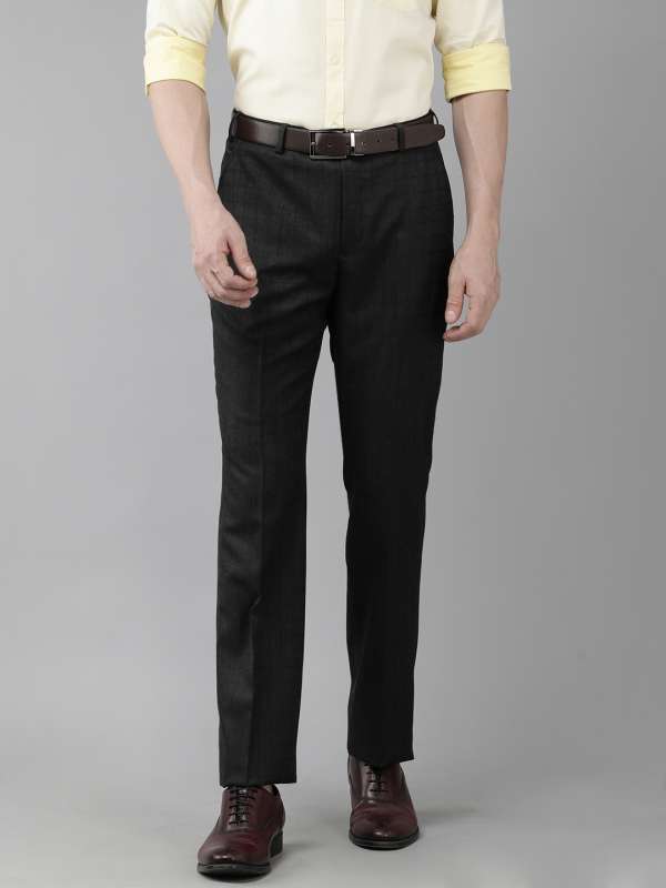 Fashion Pants Men Casual Slim Solid Business Zipper Long Pants Suit Pants