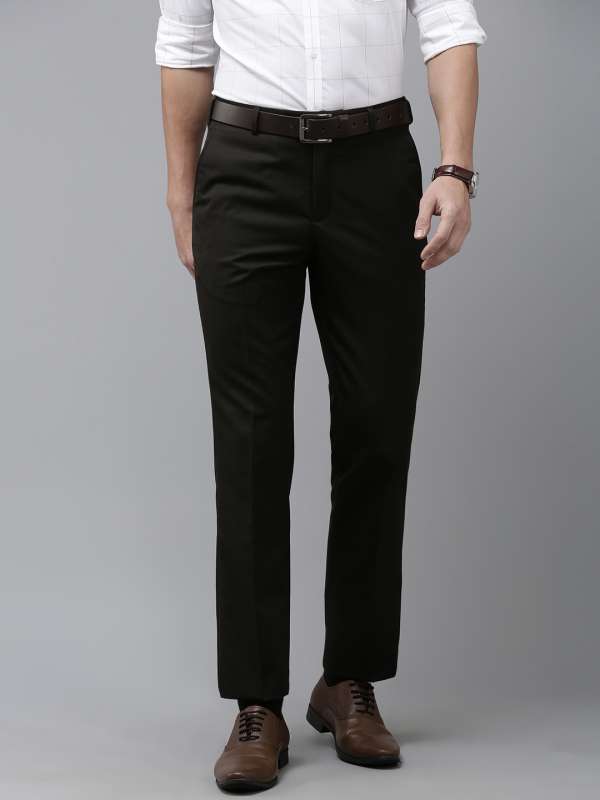 Park Avenue Comfort Fit Medium Brown Trouser For Men