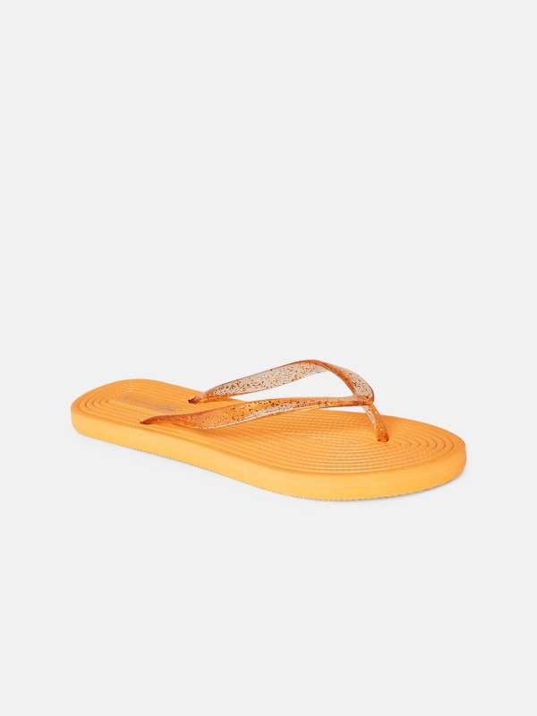 Orange Women Flip Flops Buy Orange Women Flip Flops online in India
