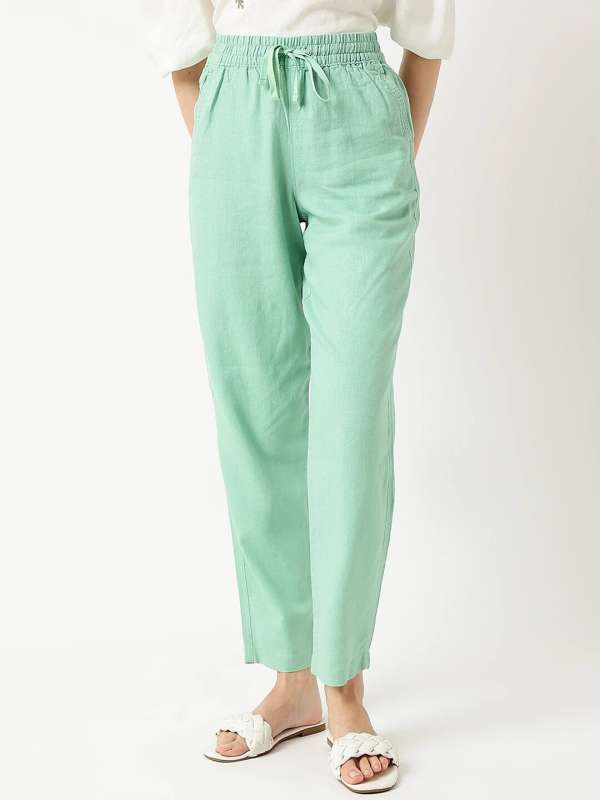 Marks Spencer Green Trousers - Buy Marks Spencer Green Trousers online in  India