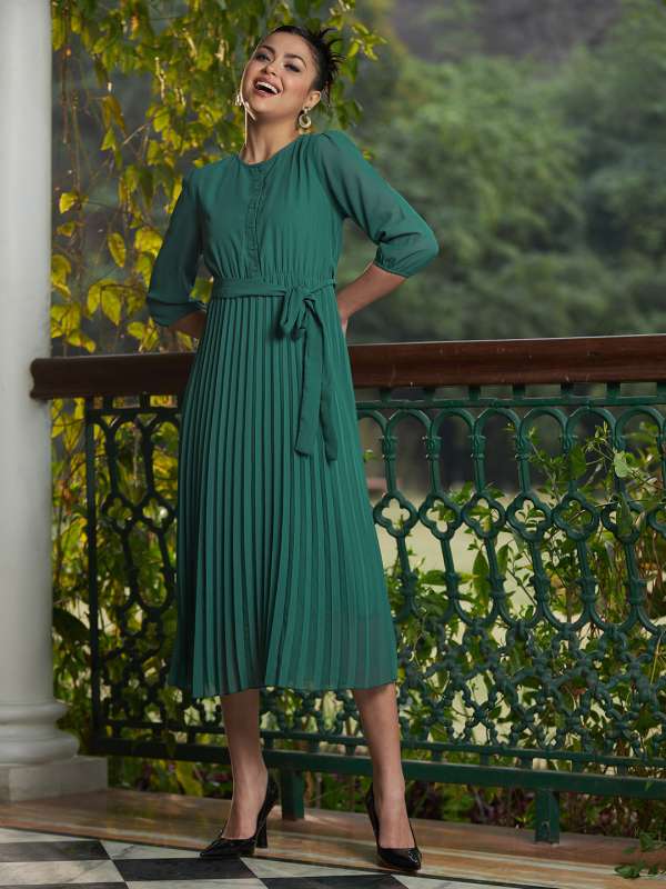 Sassafras Olive Green Off White Printed A Line Dress 8606777.htm Buy Sassafras Olive Green Off White Printed A Line Dress 8606777.htm online in India