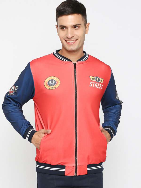 Buy Navy Blue Letterman Varsity Jacket Navy Blue Bomber Varsity Baseball  Leather Sleeves Jacket American Fashion Clothing University Coat Online in  India 