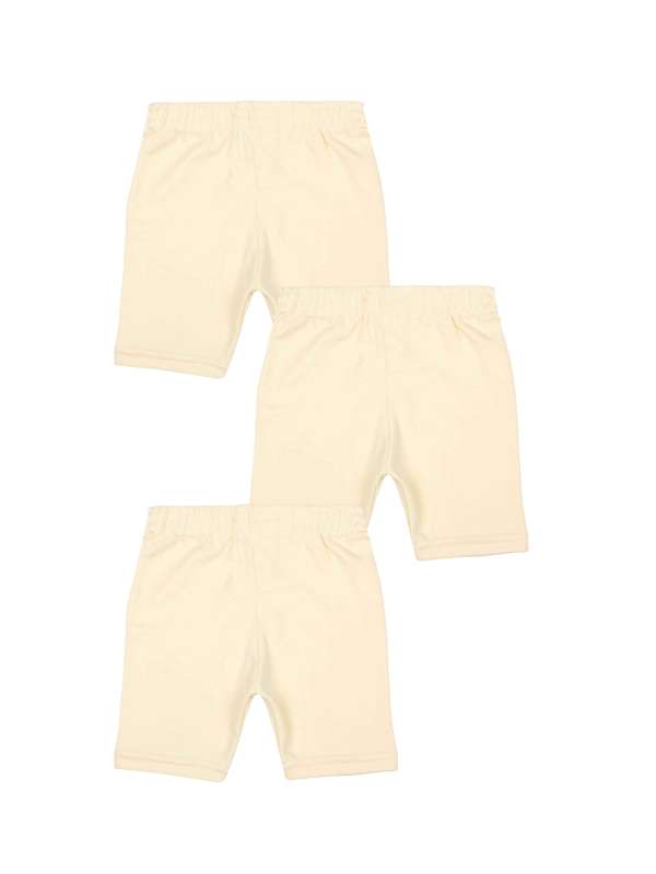 Girls white cotton shorts hot sale