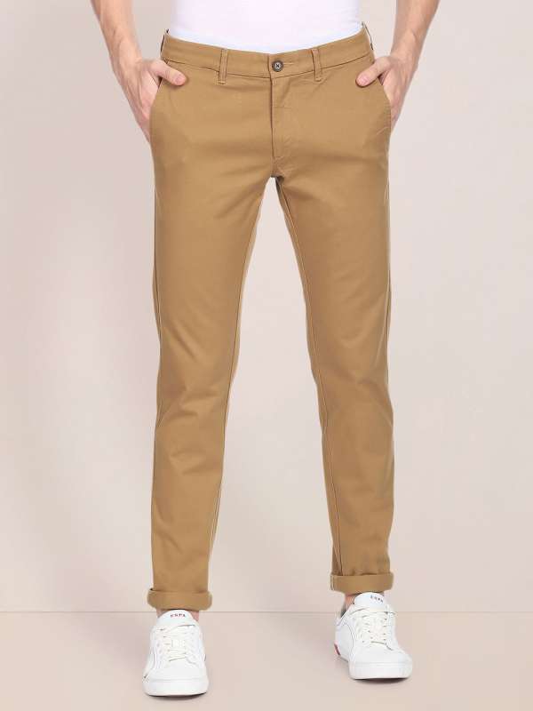 Uspolo Camel Slim Fit Chinos - Buy Uspolo Camel Slim Fit Chinos