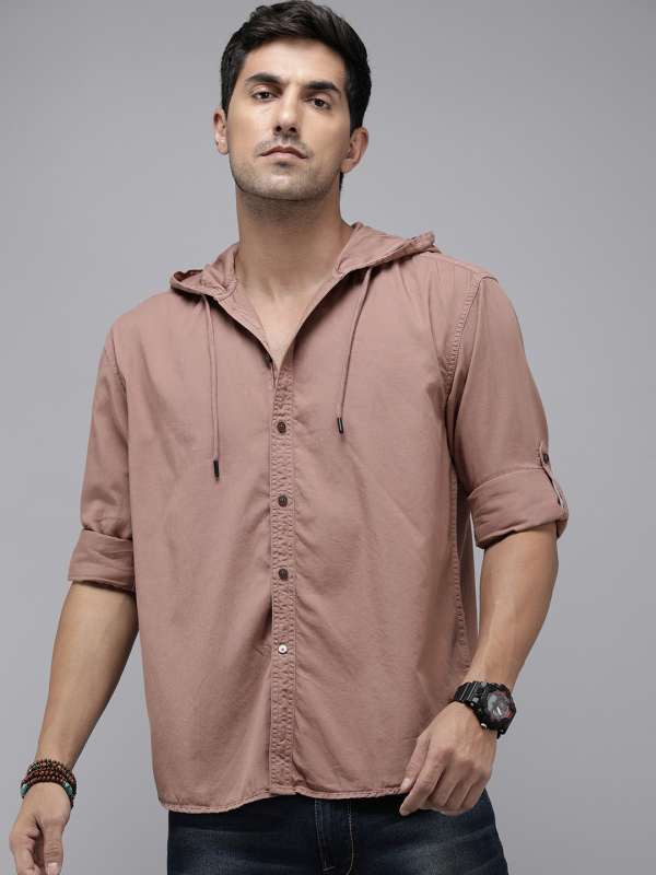 Hooded casual shirts top