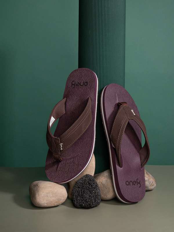 Maroon Men Flip Flops Buy Maroon Men Flip Flops online in India