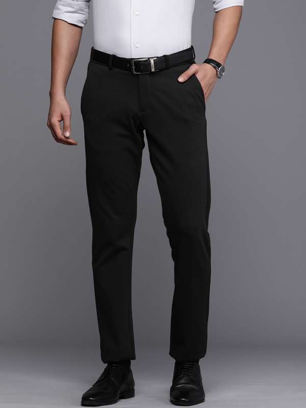 Buy Allen Solly Off White Cotton Slim Fit Trousers for Mens Online  Tata  CLiQ