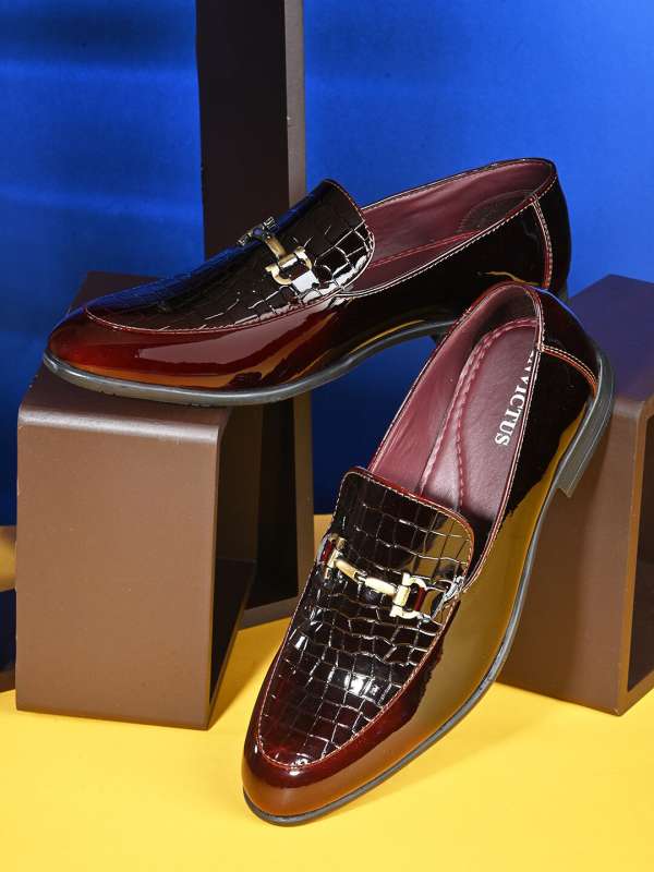 Mens dress shoes maroon shop