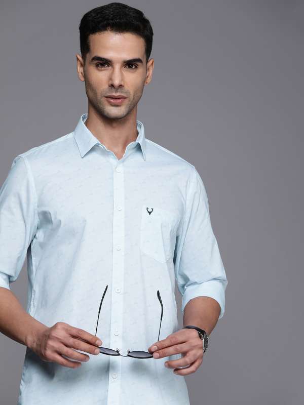 Buy Blue Shirts for Men by ALLEN SOLLY Online