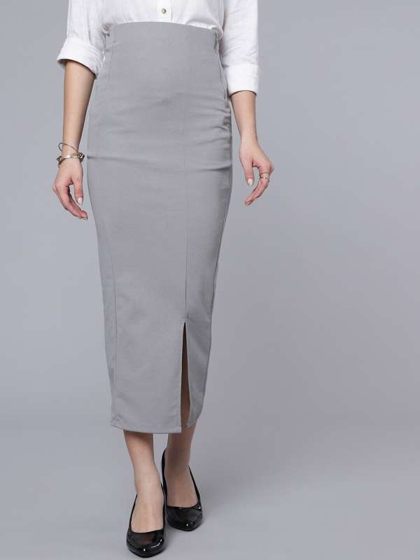 Formal clearance skirt myntra