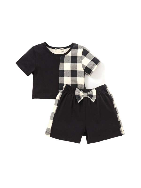 Girls Short Sleeve Biker Short Set – City Kidz