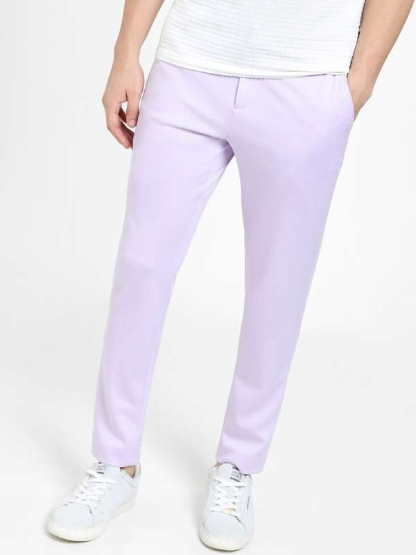 Simon Carter Straight Fit Cord Trousers Purple at John Lewis  Partners