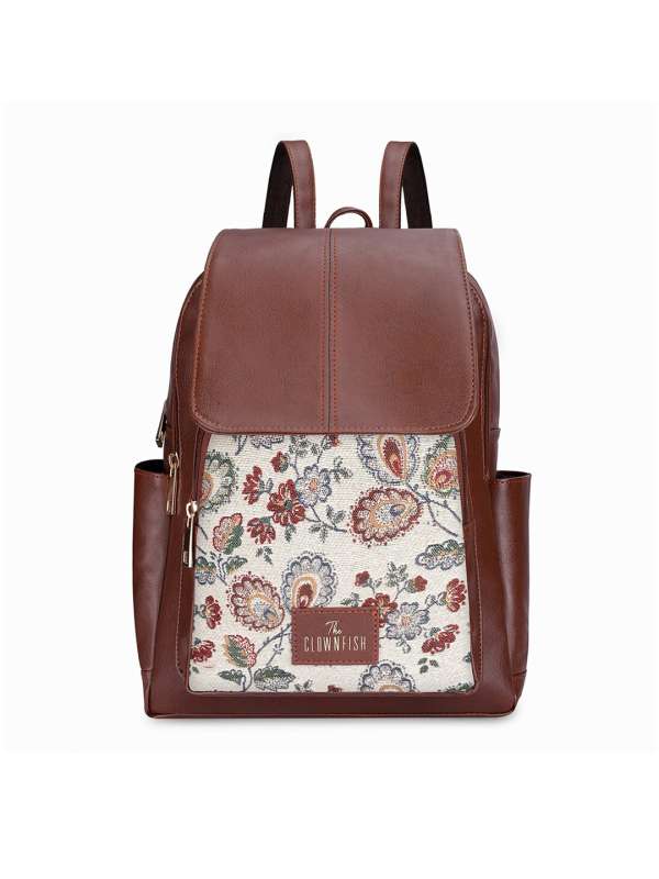 Ladies floral backpack sales