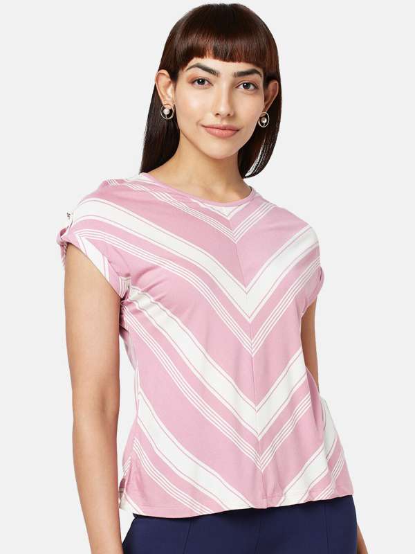 Annabelle By Pantaloons Pink Tops - Buy Annabelle By Pantaloons Pink Tops  online in India