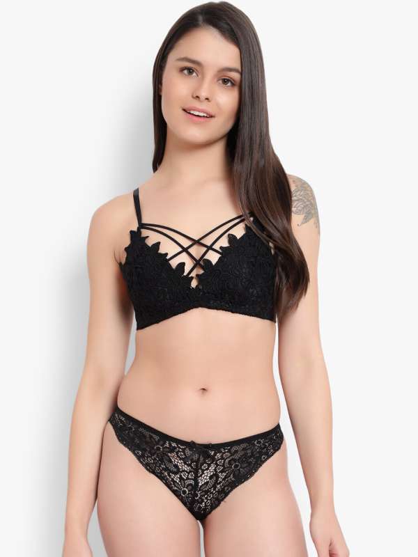 Buy online White Satin Bra And Panty Set from lingerie for Women by You  Forever for ₹389 at 35% off