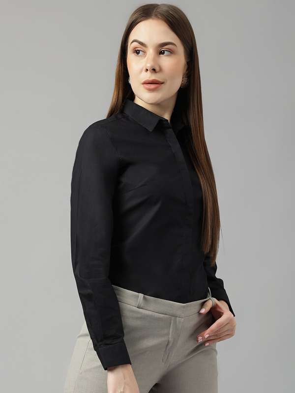 Black Formal For Women Shirts Buy Black Formal For Women Shirts