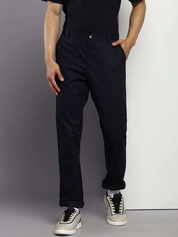 Navy Blue Men Casual Trousers Calvin Klein Jeans Buy Navy Blue