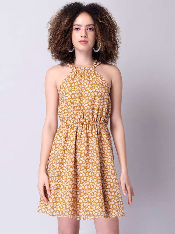 Faballey yellow dress new arrivals