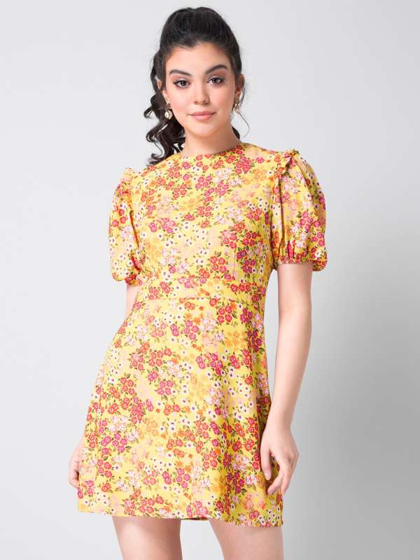 Faballey Yellow Dresses Buy Faballey Yellow Dresses online in India