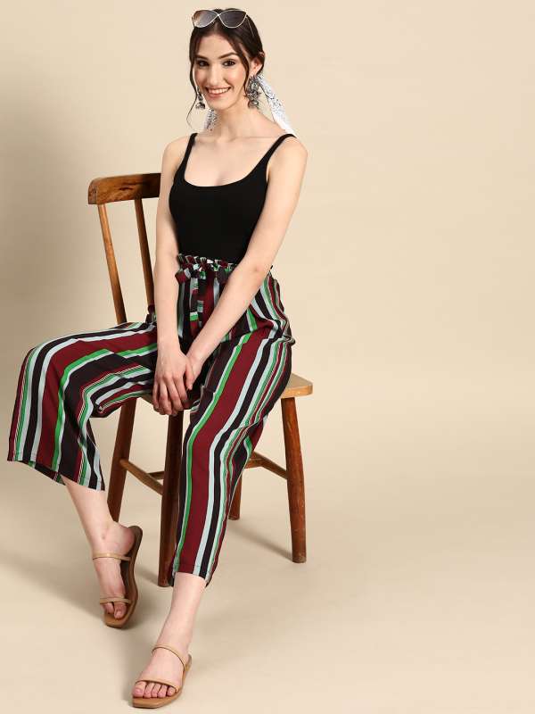 Buy Carlton london Women Maroon Solid Trousers Online at Best Prices in  India  JioMart