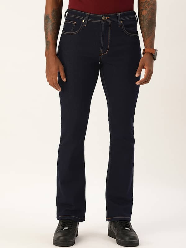 Buy Green Low Rise Ray Bootcut Jeans for Men