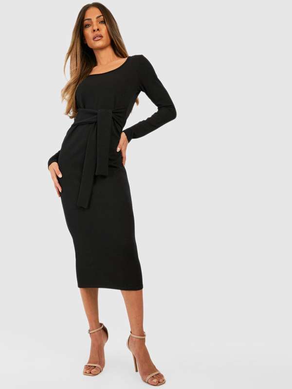 Neck cheap knot dress