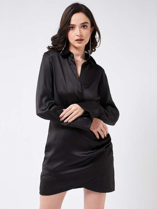 Black shirt sale dress women
