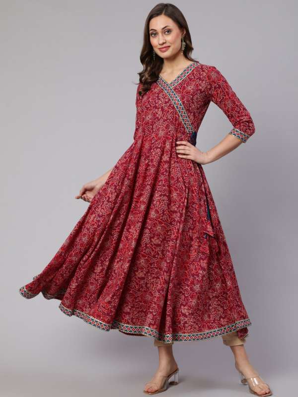 Red Anarkali Buy Trendy Red Anarkali Online in India Myntra