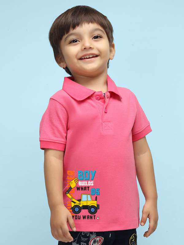 Baby boy pink polo shirt sale