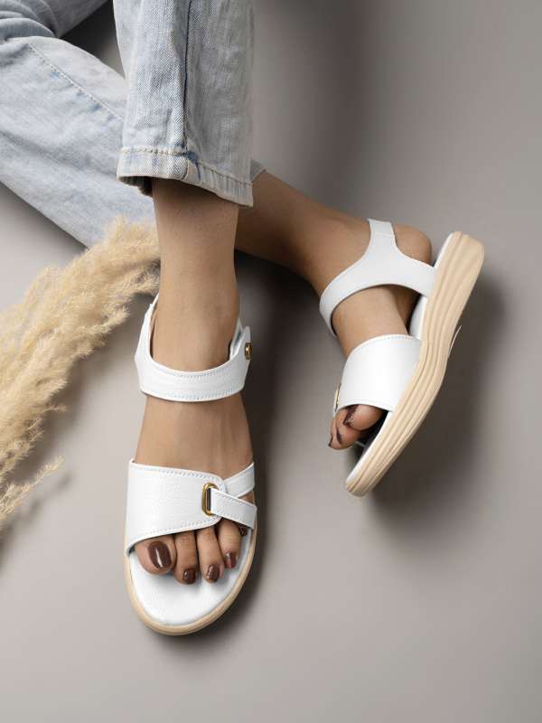 Open toe top velcro shoes