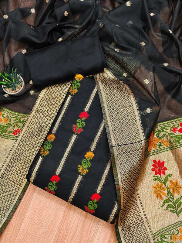 Black churidar materials online on sale shopping