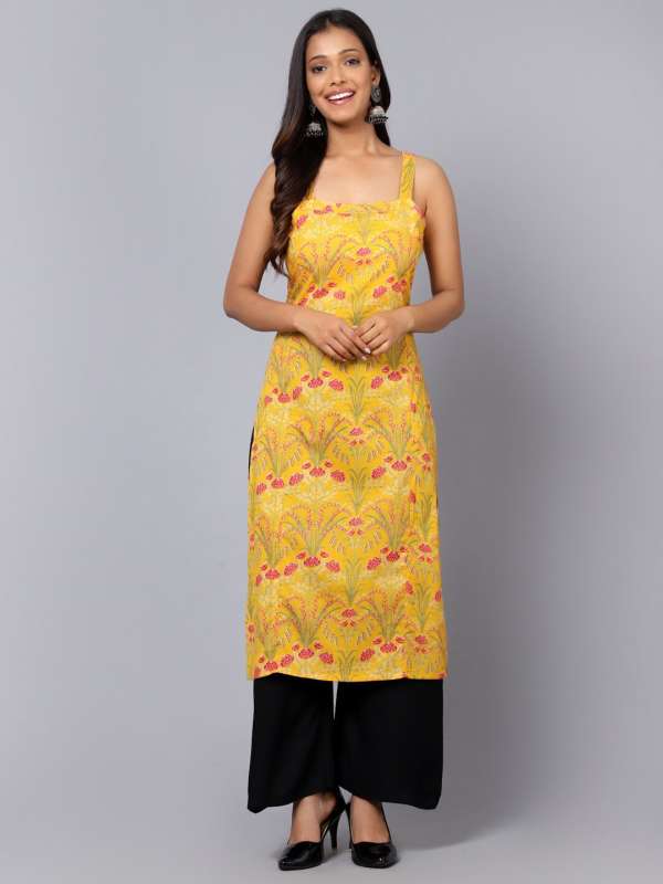 Shoulderless kurti shop