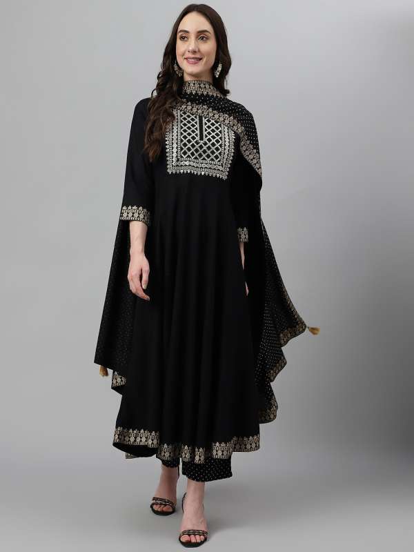 Black Salwar Suit Buy Black Salwar Suit online in India