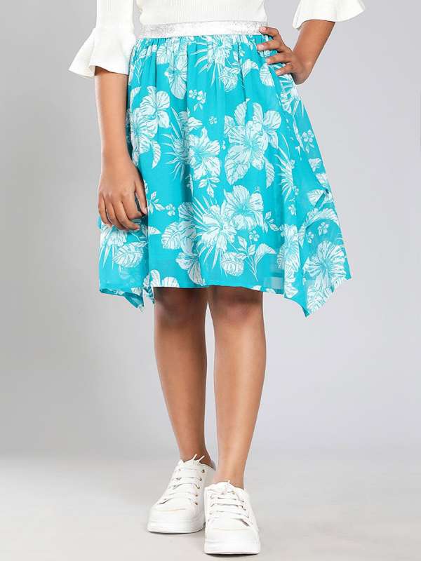 Knee length discount skirts myntra