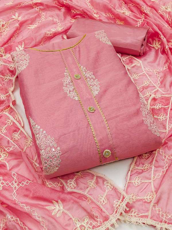 Women Pink Dresses Dress Material Buy Women Pink Dresses Dress Material online in India