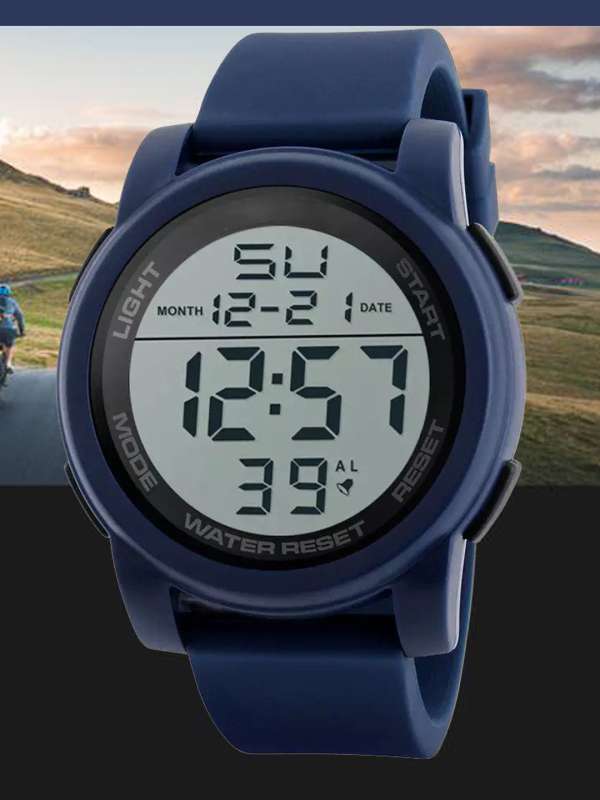 Blue digital watch store