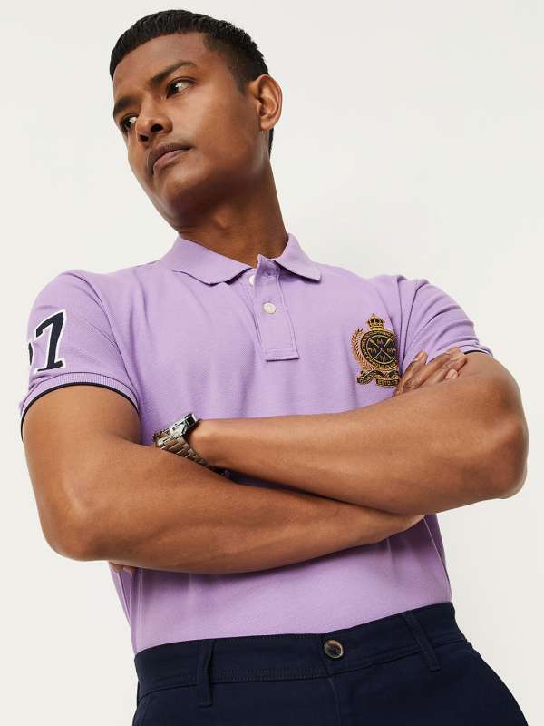 Polo t outlet shirt purple