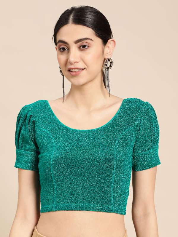 Teal coloured blouses hotsell