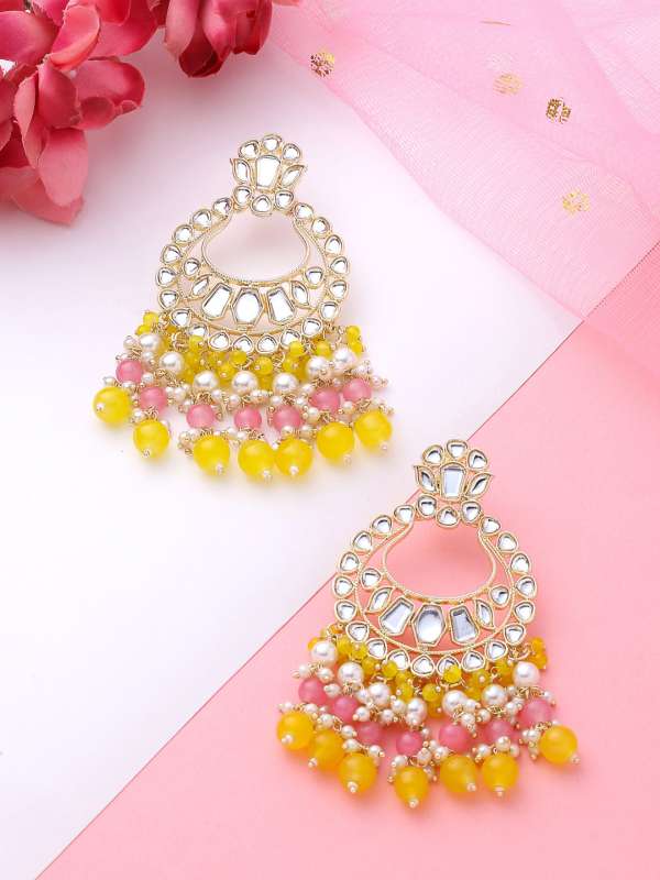Yellow earrings clearance online