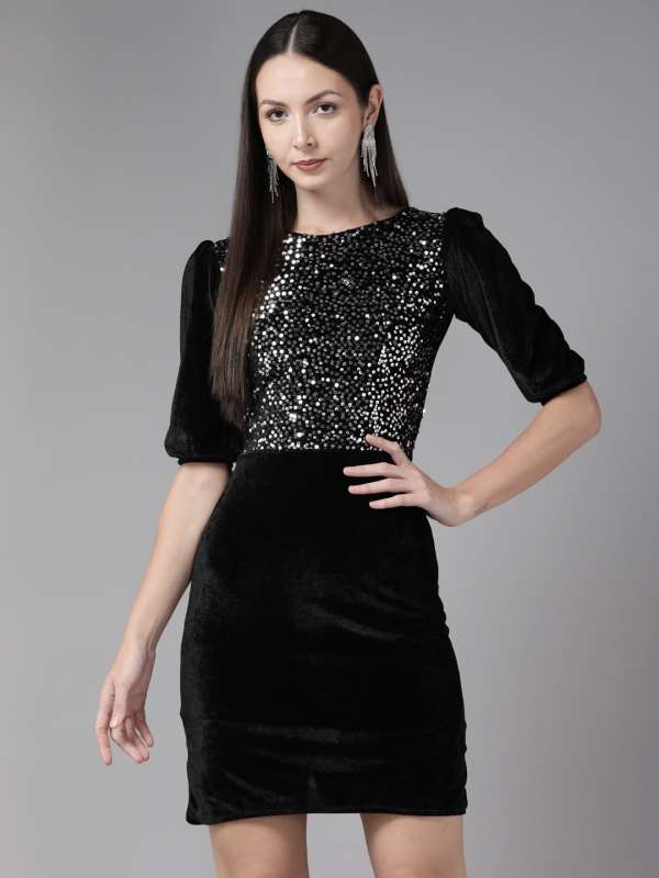 Black and store silver dress